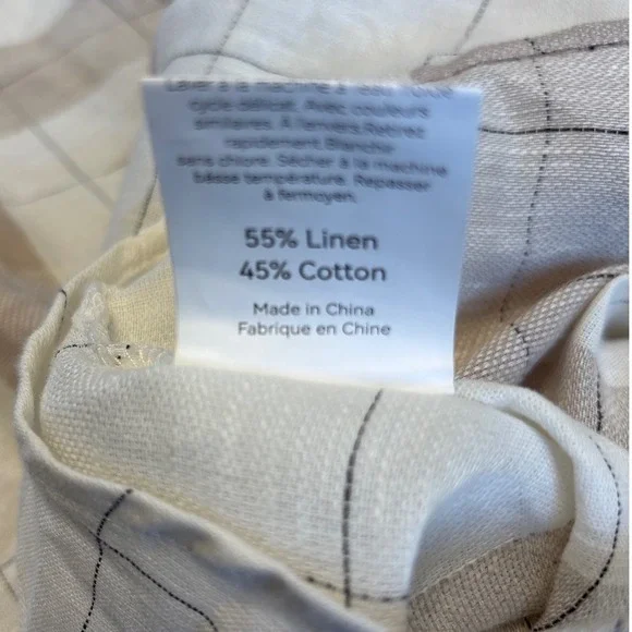 Lintico Linen Plaid Oversized Pocket Shirt NWT - Picture 5 of 6